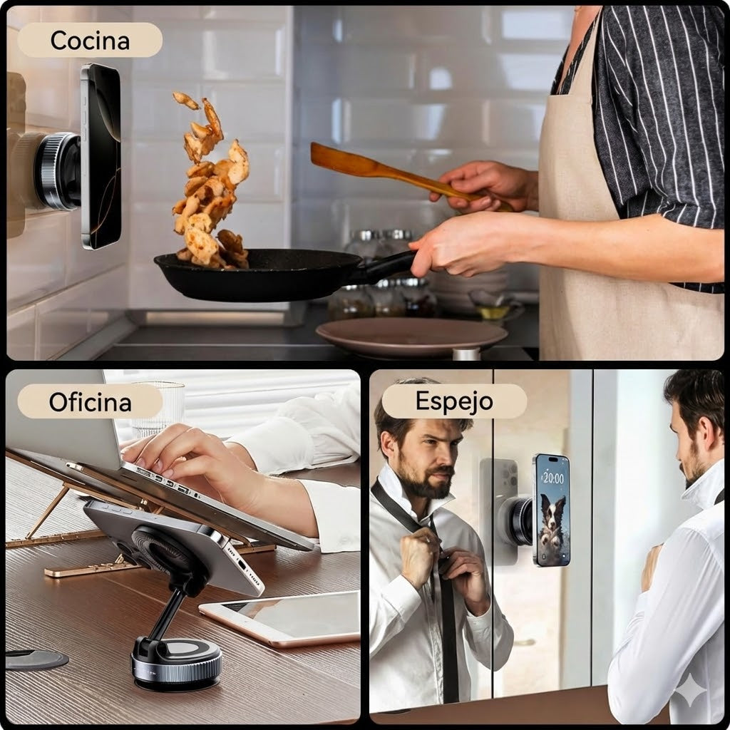 Soporte Magnético 360° "Todoterreno" – Pégalo Donde Quieras